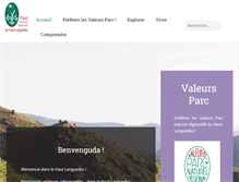 Tablet Screenshot of es.parc-haut-languedoc.fr